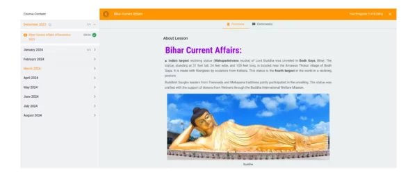Bihar Current Affairs course English desktop